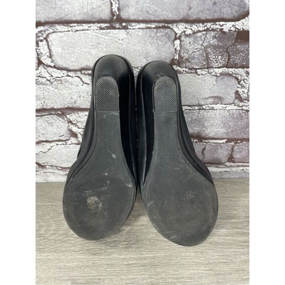 L'Amour Des Pieds Black Leather Strappy Wedge Open Toe Sandals Women 7M US/38EU - Picture 8 of 16